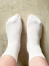 回力襪子女中筒春秋女襪保暖棉襪7A抗菌防臭襪中筒襪秋冬款純色棉襪 曬單實(shí)拍圖