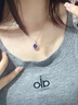 紀希哲 GICICE紫水晶項鏈女士手鏈輕奢設計感寶石吊墜鎖骨鏈 紫金之光紫水晶項鏈 【定制禮盒】 曬單實(shí)拍圖