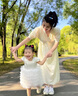 G.DUCKKIDS小黃鴨周歲禮服女寶寶連衣裙抓周嬰兒裙子兒童公主裙女孩生日禮物 蛋糕裙加頭紗 80 尺碼6-12月【75-85cm】 曬單實(shí)拍圖