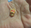 周大生黃金吊墜女足金硬金心動(dòng)小熊掛墜生日禮物送女友 1.05g 曬單實(shí)拍圖