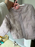 童泰（TONGTAI）嬰兒羽絨服冬季寶寶三防鴨絨服男童女童休閑外出輕薄款外套 紫色 90 曬單實(shí)拍圖