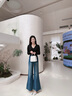 美麗衣櫥（BEAUTIFUL WARDROBE）美式復古大褲腳牛仔褲女款2025秋季寬松垂感拖地闊腿褲子女 曬單實(shí)拍圖