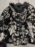 三吉黑花【玉珠簾】新中式國風(fēng)棉服女2024年新款冬季外套上衣襖子 黑銀(內里100羊毛絮片) S   曬單實(shí)拍圖