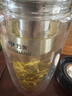 萬象（WANXIANG）雙層弧形玻璃杯男女士V270帶濾網(wǎng)水杯橄欖色360ml便攜車載泡茶杯 曬單實(shí)拍圖