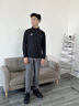 安踏男鞋運動(dòng)鞋男秋冬季男士軟底網(wǎng)面透氣跑步鞋休閑鞋皮面防水鞋子男 【熱賣(mài)推薦款秋冬季男鞋】黑色 42.5 （9碼） 曬單實(shí)拍圖
