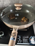 九陽(yáng)（Joyoung）炒鍋炒菜不粘鍋平底鍋鈦鍋煎鍋電磁爐燃?xì)馔ㄓ?氟有鈦瓷鎏金32cm 曬單實(shí)拍圖