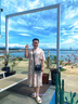 纖莉秀【粉黛煙云】新中式改良蕾絲旗袍連衣裙大碼女裝胖mm夏新款2639 粉色 4XL 曬單實(shí)拍圖