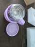 恩爾美（nRMEi）玻璃水杯女士高顏值帶蓋耐高溫防燙辦公室高硼硅茶水分離泡花茶杯 丁香紫500ml【304不銹鋼茶倉】 曬單實(shí)拍圖
