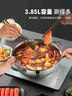 美廚（maxcook）316不銹鋼火鍋28cm 湯鍋火鍋復(fù)底帶蓋 燃?xì)怆姶艩t通用 MCT1969 曬單實(shí)拍圖