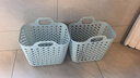 宜家（IKEA）SLIBB斯利波多夾子晾曬夾曬襪子神器家用衣架內(nèi)衣夾子學(xué)生宿舍 藍(lán)色軟質(zhì)洗衣籃 曬單實(shí)拍圖
