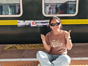 BOLON暴龍眼鏡貓眼偏光楊紫同款太陽(yáng)鏡開(kāi)車(chē)F防曬墨鏡男女潮BL3195C10 曬單實(shí)拍圖
