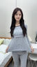 芬也（FENYE）孕婦秋衣秋褲套裝純棉A類哺乳睡衣家居服月子服 灰色熊 L【115-125斤】 曬單實拍圖