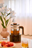 格麗思（GREENIS）煮茶壺養(yǎng)生壺 純鈦噴淋式加熱煮茶器一體式燒水壺蒸茶壺 辦公室蒸茶器茶水分離 電茶壺圍爐煮茶 深空灰禮盒裝（純鈦壺底-單直筒茶漏） 曬單實(shí)拍圖