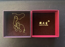 周大生18K金項鏈滿天星素鏈K金細鏈送女友生日禮物約0.95g 曬單實拍圖