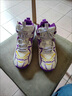 HOUXIEGO科比紀念款籃球鞋透氣防滑學(xué)生毒液5aj氣墊耐磨水泥地兒童運動(dòng)鞋 白紫 41 曬單實(shí)拍圖