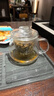 詩(shī)米樂(lè ) 耐熱玻璃茶杯加厚玻璃茶壺帶嘴泡茶杯茶水分離杯喝茶杯過(guò)濾杯子 共茗杯 480ml 曬單實(shí)拍圖