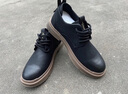 CHGF增高鞋男士隱形內增高男鞋春夏季新款百搭休閑皮鞋男馬丁靴子男 2233黑色【皮面】-增高6cm 40 （運動(dòng)碼） 曬單實(shí)拍圖