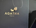 AGATHA【官方正品】人魚(yú)之淚項鏈女士 生日禮物送女友閨蜜高級感鎖骨鏈 明星同款（39CM-大號2.96克拉） 曬單實(shí)拍圖