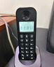 飛利浦（PHILIPS）數字無(wú)繩電話(huà)機 無(wú)線(xiàn)座機 子母機 辦公家用 信號覆蓋廣 屏幕白色背光 DCTG167一拖一黑色 曬單實(shí)拍圖