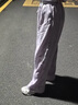 森馬（Semir）休閑褲女肌理長(cháng)褲松弛感25夏季松緊腰闊腿褲山本褲109325127007 曬單實(shí)拍圖