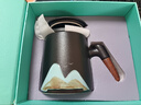 昱博晏國潮茶杯茶水分離杯陶瓷泡茶杯水杯辦公馬克杯子送老師教師節禮物 萬(wàn)里江山辦公杯丨黑色丨禮盒裝 曬單實(shí)拍圖