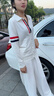 NAOTIEA意大利小帆船條紋POLO領(lǐng)長(zhǎng)袖針織衫女2025春秋新款打底薄款毛衣 白色 XL （建議120-135斤） 曬單實(shí)拍圖