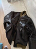 米詩(shī)德美國MA1飛行員真皮皮衣美式覆古MA飛行外套皮夾克植鞣無(wú)涂綿羊皮 黑色 4XL建議177斤左右 均碼 曬單實(shí)拍圖