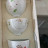 蘇氏陶瓷（SUSHI CERAMICS）功夫茶杯手繪百花陶瓷個(gè)人杯子薄胎瓷主人杯中秋節送禮禮盒J0144 曬單實(shí)拍圖