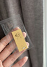 菜百首飾 足金Au999.9黃金金磚收藏禮品 “財富”金條 30克 曬單實(shí)拍圖