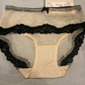 有棵樹(shù)女士?jì)妊澟鹈佬愿屑冇U空蕾絲10A抗菌襠輕薄透氣包臀女生短褲 曬單實(shí)拍圖