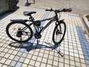 EG7山地自行車成人學(xué)生變速越野單車雙減震賽車26寸青少年男女 輻條【加厚防滑輪-更安全】黑白 26寸21速【適合：160-180CM】 曬單實拍圖