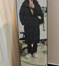 2026冬季新款斷碼中長(cháng)款羽絨服男女同款白鴨絨加厚保暖中戲院外套 黑色 白鴨絨加絨加厚 2XL 建議145到160斤穿男女同款 曬單實(shí)拍圖