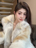 COCO LIMITED【年度爆款】COCOLIMITED皮草 神明少女芬蘭整皮狐貍毛皮草外套女 金島狐本色 S 曬單實(shí)拍圖