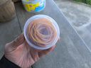 得力（deli）【超級爆款】辦公耐用彈力乳膠圈/橡皮筋/橡膠圈/牛皮筋 財務(wù)辦公用品 100g/筒 3213 曬單實(shí)拍圖