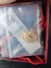 中國黃金（CHINA GOLD）福字金鎖嬰兒長(cháng)命鎖黃金寶寶金飾足金平安鎖新生兒童滿(mǎn)月周歲禮物 金鎖【約1.0-1.15g】配紅繩 曬單實(shí)拍圖