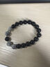 炙真銀樓s925純銀天然黑曜石黑發(fā)晶串珠手串男復古做舊簡(jiǎn)約設計感飾品 墨岫溯影手串 925銀 曬單實(shí)拍圖
