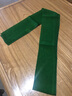 純色長(cháng)條絲巾飄帶女2025夏季絲巾薄款系脖感絲帶配飾包包絲巾 YWS007-綠色 131*7.5cm 曬單實(shí)拍圖