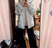 鴨鴨（YAYA）蓄熱短款羽絨服女2025年冬季新款時(shí)尚休閑寬松加厚保暖小個(gè)子外套 冰川藍 M (建議110-125斤) 曬單實(shí)拍圖