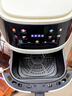 110v220v伏家用大容量多功能智能可視空氣炸鍋5L 5L 美規白色110V空氣炸鍋 曬單實(shí)拍圖