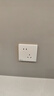 NVC雷士電工 開關(guān)插座 斜五孔插座量販裝 十支插座套裝 N25奶油白 曬單實拍圖