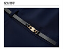 ELAND【零染】衣戀連衣裙女學(xué)院風(fēng)假兩件襯衫背心腰帶長裙25秋新 藏青色(59)Navy M 曬單實(shí)拍圖