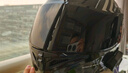 Orz摩托車(chē)頭盔藍牙揭面盔男女雙鏡四季機車(chē)半全覆盔四季通用3C認證 黑銀伯爵鍍銀鏡+銀尾+Y10藍牙 XL 曬單實(shí)拍圖