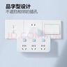 公牛（BULL）轉換插頭/品字形一轉三插座/無(wú)線(xiàn)轉換插座/電源轉換器 適用臥室、廚房 3位分控開(kāi)關(guān)插座 藍白款 曬單實(shí)拍圖