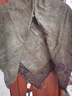日著原創(chuàng)設(shè)計(jì)女裝冬季新款休閑百搭高級(jí)感外搭披肩羊毛圍巾 尋跡黑現(xiàn)貨 1 曬單實(shí)拍圖