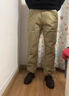 JEEP SPIRIT吉普純棉休閑褲男士春秋冬季男褲2025新款寬松直筒中年高腰長(cháng)褲子 卡其色  厚款 34 (腰圍2尺65) 曬單實(shí)拍圖