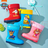 汪汪隊立大功（PAW PATROL）汪汪隊兒童雨靴卡通束口加絨雨鞋四季通用水鞋男女童防滑防水膠鞋 紅色 內長(cháng)18cm 曬單實(shí)拍圖