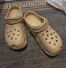 名創(chuàng  )優(yōu)品（MINISO）洞洞鞋男夏季外穿沙灘涼鞋防滑厚底踩屎感包頭涼拖鞋黑色42-43 曬單實(shí)拍圖