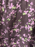 玖姿（JUZUI）美拉德雪紡印花單上衣女2025夏季新款JTFX80303 花咖啡 M 曬單實(shí)拍圖