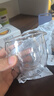 美斯尼 玻璃杯子茶杯品茗杯功夫茶杯雙層小茶杯茶具主人杯 4只裝 曬單實(shí)拍圖