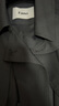 fano studios范洛Fano 都市摩登輕盈垂感經(jīng)典插肩袖雙排扣短風(fēng)衣外套女2025秋 花灰色第二批 S 曬單實(shí)拍圖